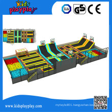 Kidsplayplay Indoor Commercial Round Trampoline Park with Foam Pit